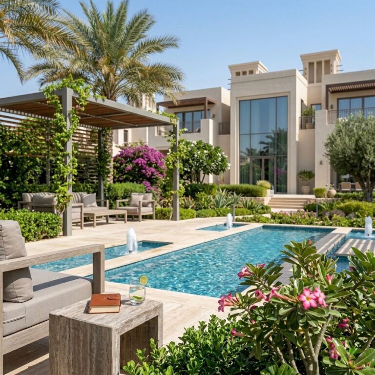 Lawn of a Mansion in Abu Dhabi