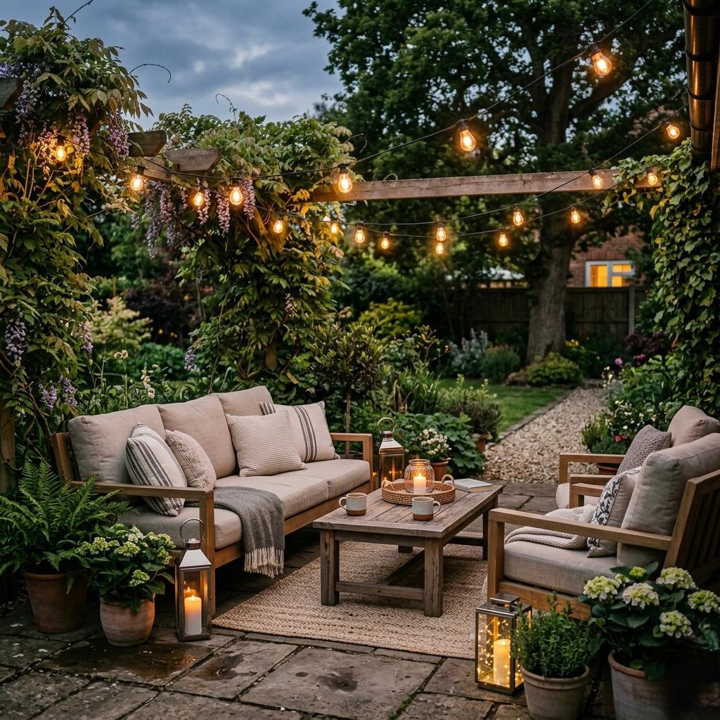 Outdoor Lighting & Seating